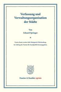 Verfassung Und Verwaltungsorganisation Der Stadte