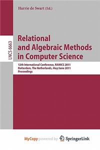 Relational and Algebraic Methods in Computer Science