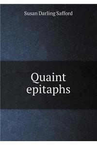 Quaint Epitaphs