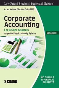 Corporate Accounting for B.Com Students Semester II : As per the Panjab University Syllabus NEP 2020
