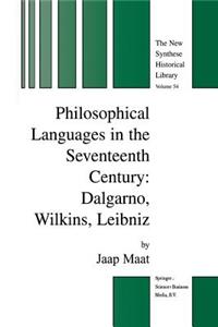 Philosophical Languages in the Seventeenth Century