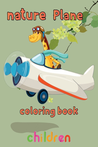 nature Plane Coloring Book children