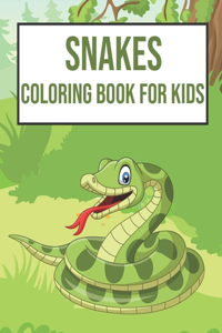 Snakes coloring book for kids