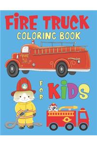 Fire truck coloring books for kids