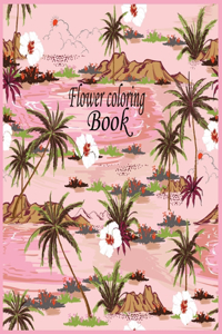 Flower coloring book