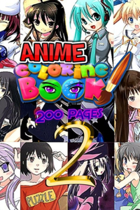 Anime Coloring Book 2 200 Pages