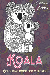 Mandala Colouring Book for Children - Animal - Koala