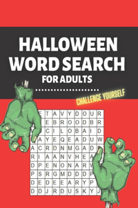 Halloween Word Search for Adults