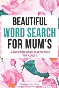 Beautiful Word Search For Mum's