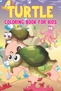 Turtle Coloring Book for Kids