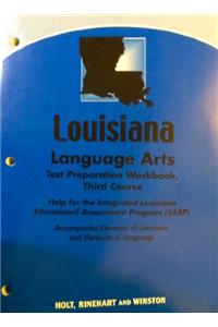 Elements of Literature: Language Arts Test Preparation Workbook Third Course