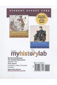 MyLab History with Pearson eText -- Standalone Access Card -- for World Civilizations, Volumes 1 or 2
