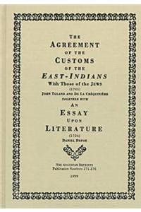 Agreement of the Customs of the East Indians and the Jews