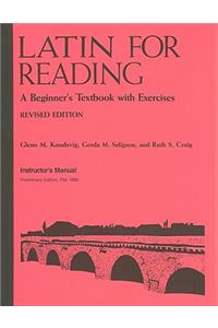 Latin for Reading Instructor's Manual