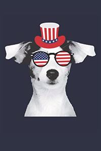 Jack Russel Terrier Notebook - Fourth Of July Gift for Dog Lovers - Jack Russel Terrier Journal