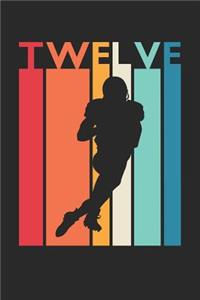Football Notebook for 12 Year Old Boys and Girls - Vintage Football Journal - 12th Birthday Gift for Football Player Diary