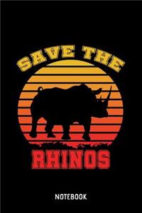 Save The Rhinos Notebook