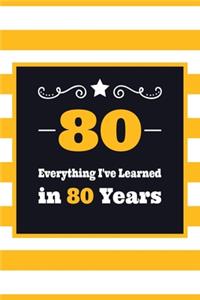 80 Everything I've Learned in 80 Years
