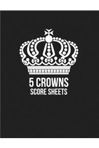 5 Crowns Score Sheets