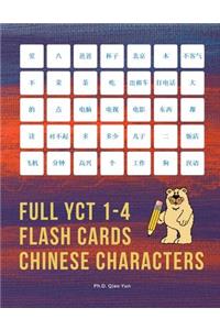 Full YCT 1-4 Flash Cards Chinese Characters