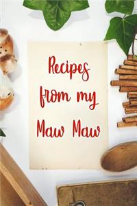 Recipes From My Maw Maw