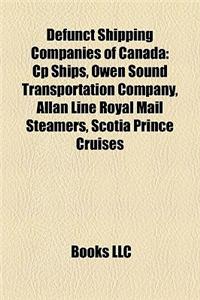 Defunct Shipping Companies of Canada
