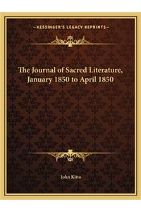 Journal of Sacred Literature, January 1850 to April 1850