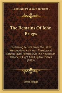 The Remains Of John Briggs