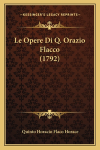 Opere Di Q. Orazio Flacco (1792)