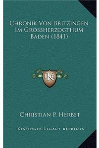 Chronik Von Britzingen Im Grossherzogthum Baden (1841)