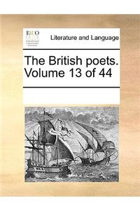 The British poets. Volume 13 of 44
