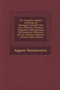 Der Tropische Landbau