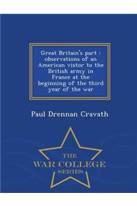 Great Britain's Part