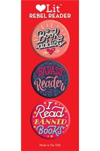 Rebel Reader 3 Badge Set
