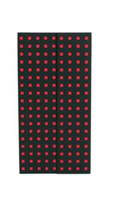 Black on Red (Quadro) B6.5 Unlined Notebook