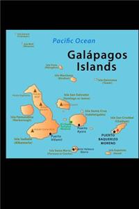 Map of Galapagos Islands Journal