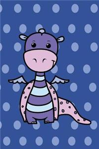 Cute Animals Journal - Little Dragon (Dotty-Deep Purple)