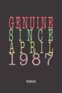 Genuine Since April 1987
