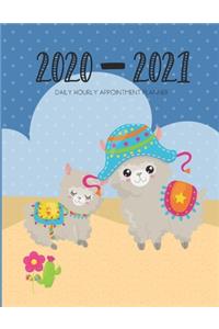 Daily Planner 2020-2021 Llama 15 Months Gratitude Hourly Appointment Calendar