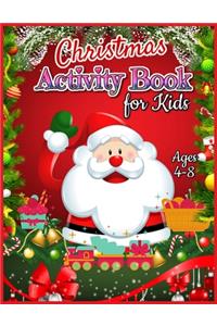 Christmas Activity Book for Kids Ages 4-8