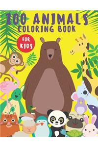 Zoo Animals: Coloring Book for Kids Ages 3-8 (Volume 1)