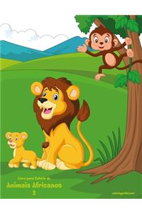 Livro para Colorir de Animais Africanos 2