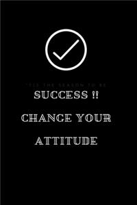 The Notebook of SUCCESS 2020 !! Change your attitude