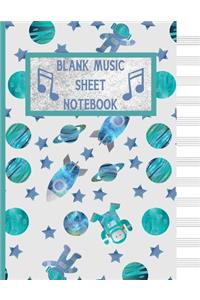 Blank Music Sheet Notebook