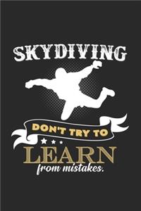 skydiving Don't learn from mistakes