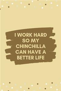 I work hard so my chinchilla can have a better life