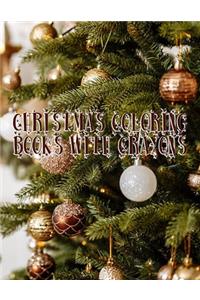 Christmas Coloring With Crayons