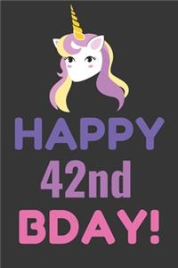 Happy 42nd Bday! Notebook Notebook
