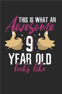 Kids Awesome 9 years old looks like Notebook