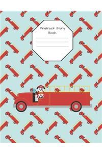 Firetruck Story Book Primary Journal Composition Notebook: 100 Pages 8.5 x 11 Draw and Write Early Childhood to K Grade Level K-2 Creative Picture